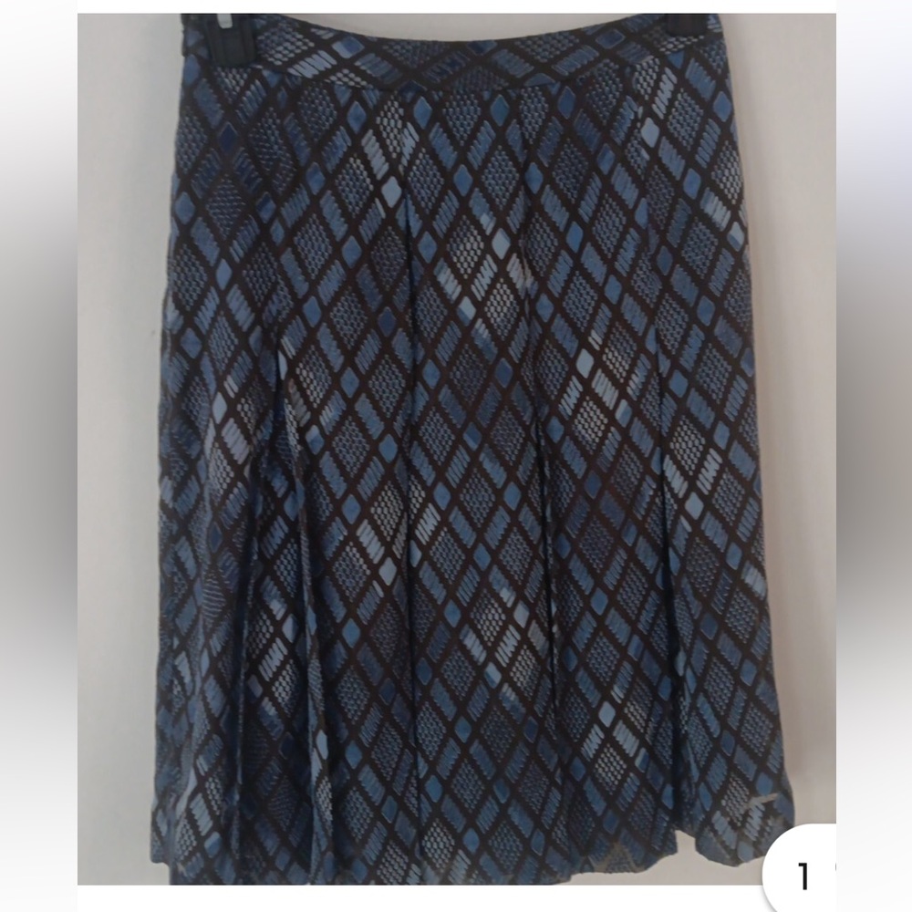 Alfani Black and Blue Patterned Skirt, size 6P